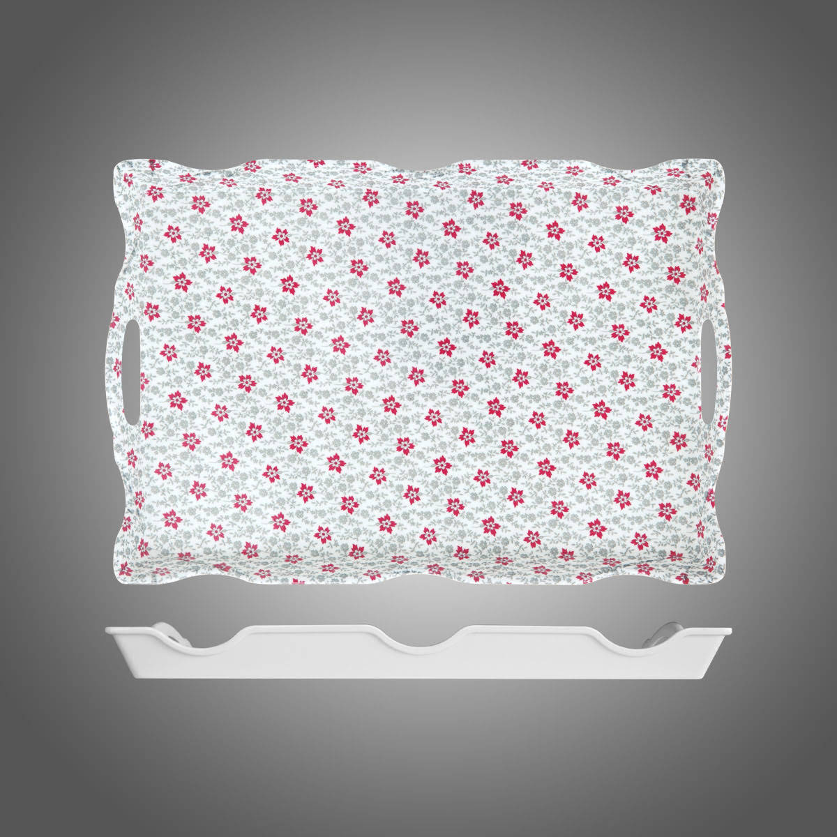 Melamin Orta Saplı Tepsi 25 Adet